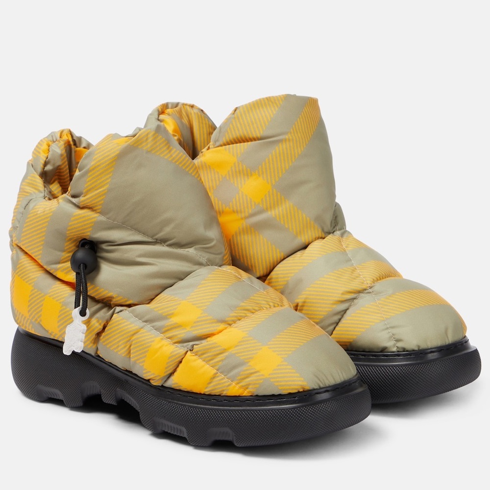 Burberry Check Pillow Padded Snow Boots, Size 40, NEW in Box with DustBag - Picture 2 of 15